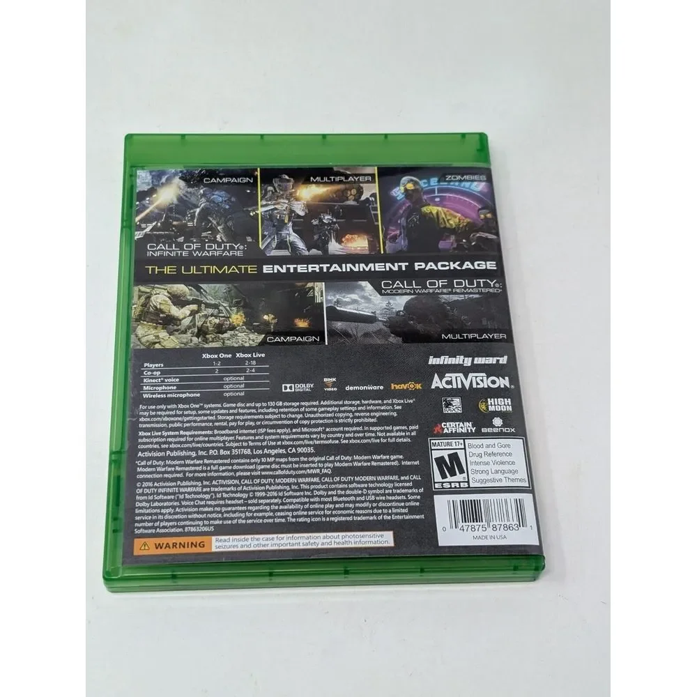 Call of Duty Infinite Warfare Legacy Edition Xbox One XB1 2016 CIB Complete‎